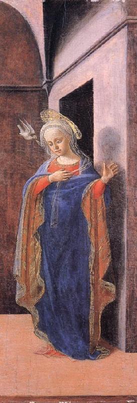Fra Filippo Lippi The Annunciation:The Virgin Annunciate Sweden oil painting art